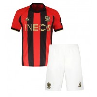 Maglie da calcio OGC Nice Prima Maglia Bambino 2024-25 Manica Corta (+ Pantaloni corti)